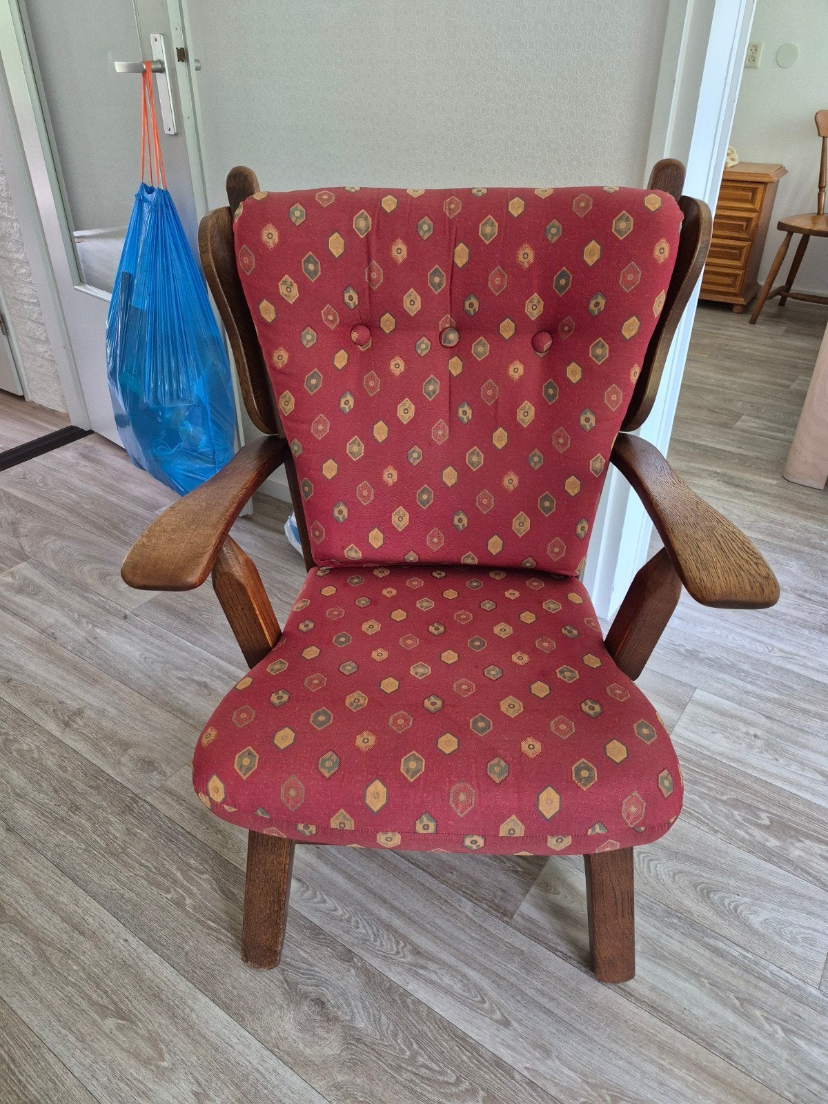 Vintage Moederstoel - Gebruikt maar in prima staat, Ophalen, Gebruikt, Bruin, Vintage