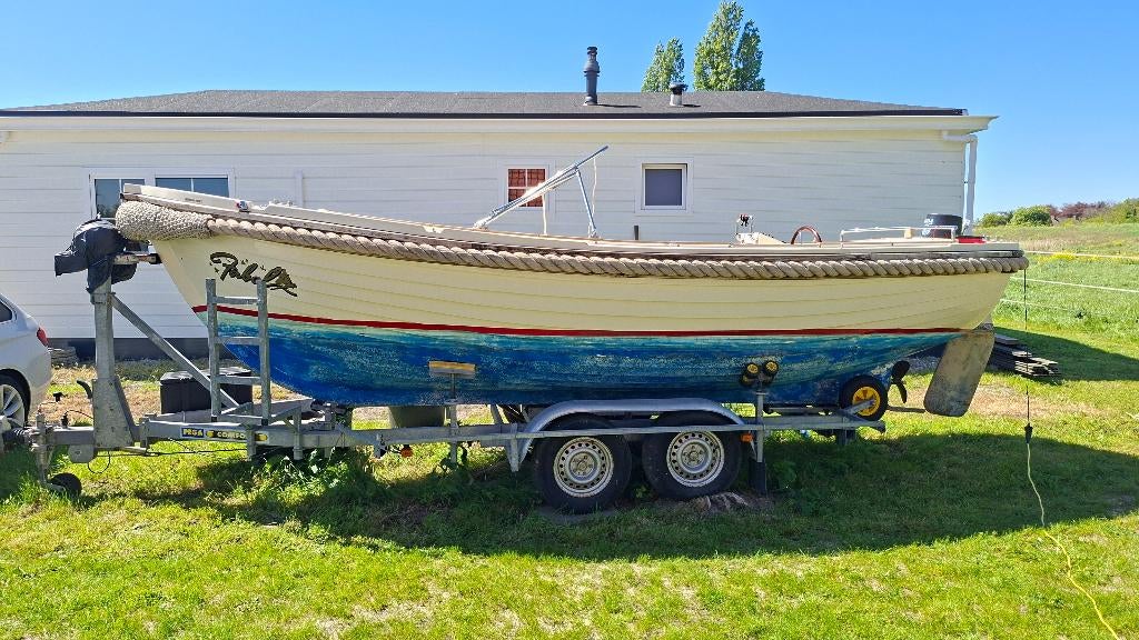 Sloep robuuste klassiek gelijnd met inboard diesel Yanmar 30, Watersport en Boten, Sloepen, Ophalen, Binnenboordmotor, Diesel