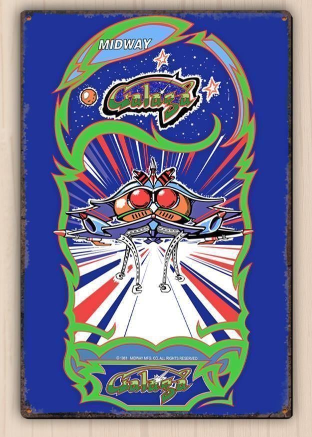 Midway GALAGA RETRO ARCADE 60x40 Poster Affiche, Spelcomputers en Games, Verzenden, 1 speler, Nieuw, Vanaf 3 jaar