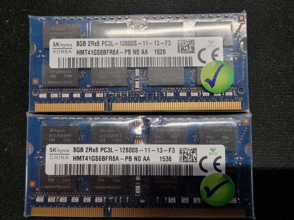 16GB (2x8GB) 1600Mhz PC3L-12800 DDR3 2RX8 Sk-Hynix, Computers en Software, RAM geheugen, Nieuw, DDR3, Ophalen of Verzenden, 1600Mhz