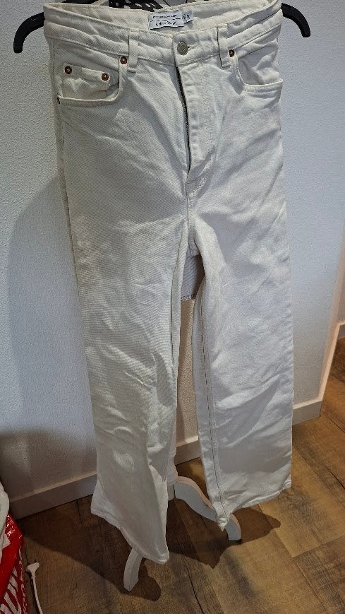 & Other Stories witte Broek met wijde pijp maat 28, Ophalen, Wit, & Other Stories, Zo goed als nieuw