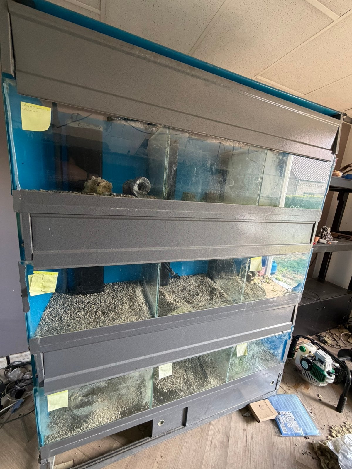 Aquariumstelling 2x, Ophalen, Zo goed als nieuw