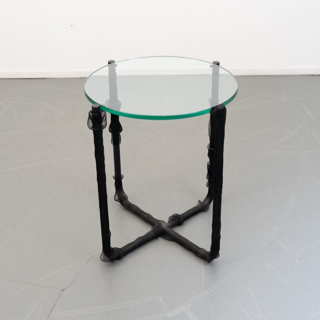 Gispen 413 Bijzettafel Glas - Zwart, Niet ingevuld, Nieuw, Niet ingevuld, Niet ingevuld