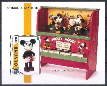 Walt Disney Guyana Yv nr blok 248 postfris, Postzegels en Munten, Verzenden, Postfris, Overige thema's