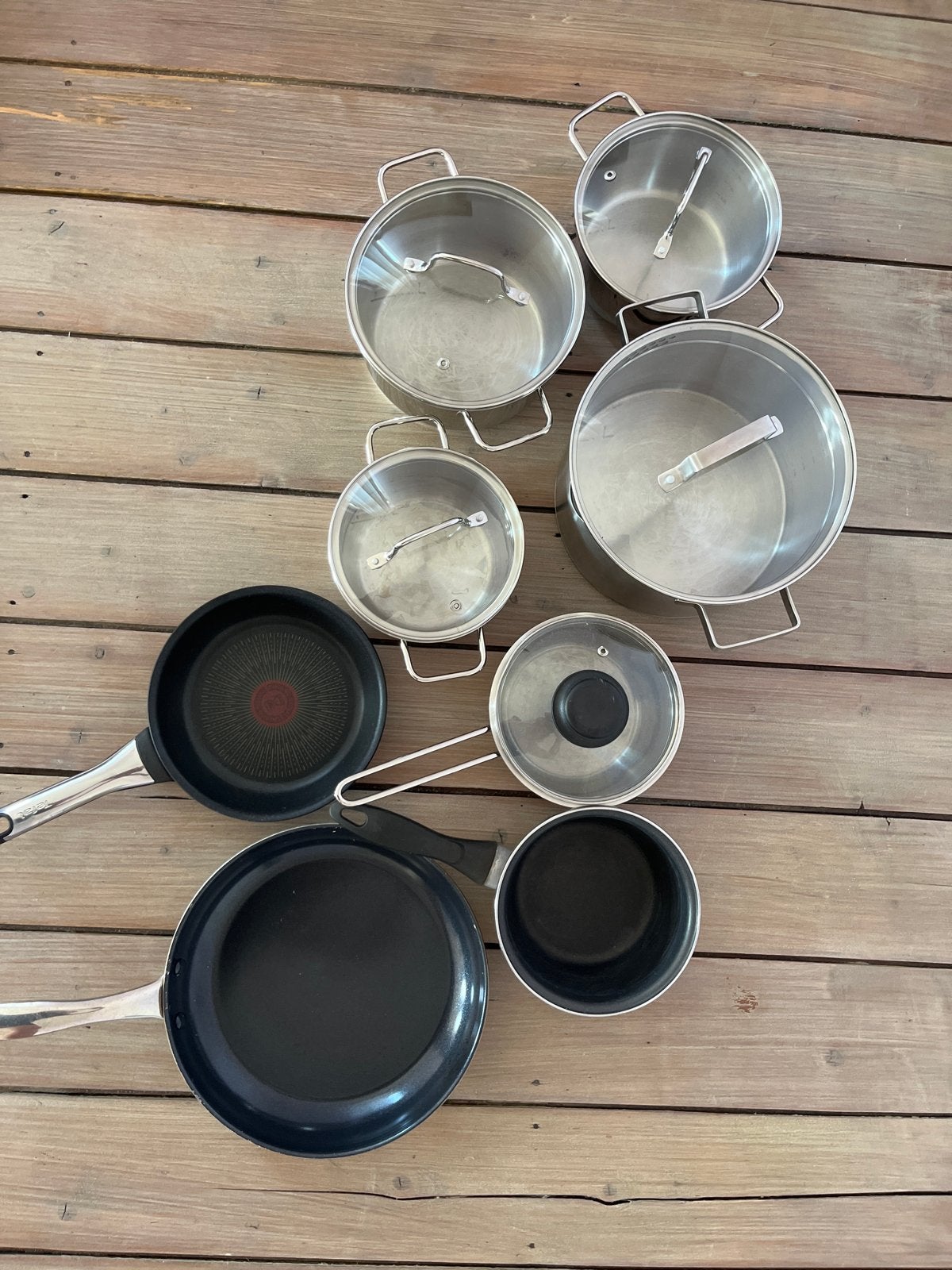 Kookpannen van Blokker, Ophalen, Gebruikt, Met deksel, Pannenset