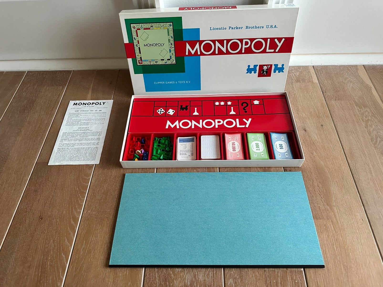 Monopoly spel, grote uitvoering., Hobby en Vrije tijd, Ophalen, Zo goed als nieuw