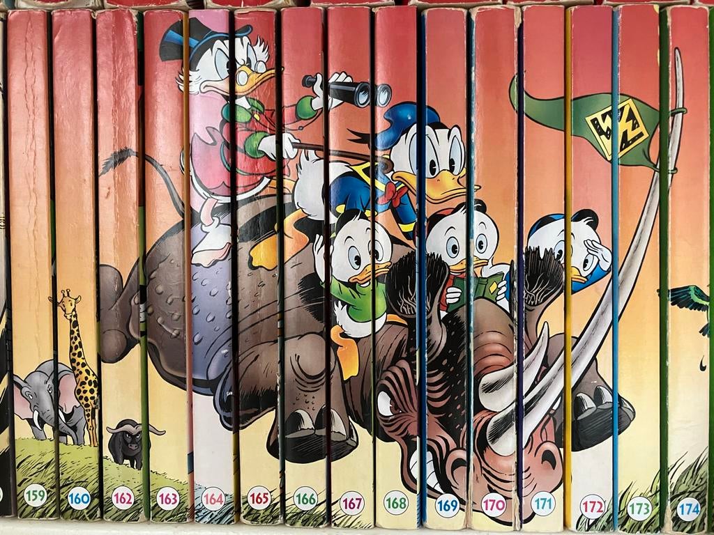 Donald Duck pockets 159 t/m 174 muv 161, Boeken, Meerdere stripboeken, Ophalen of Verzenden, Gelezen