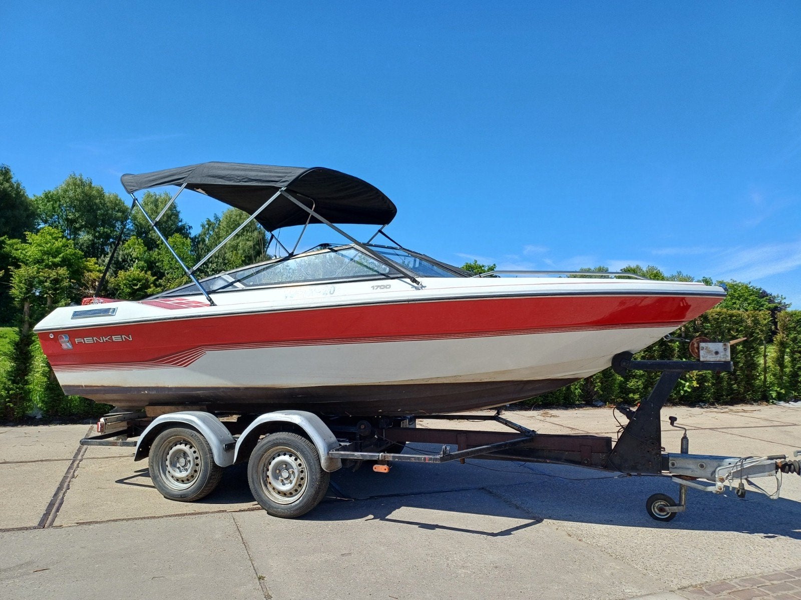 Renken 1700 Tourboot met bb 25 pk 4 takt vaarbewijs vrij, Ophalen, Overige merken, Gebruikt, Viertaktmotor