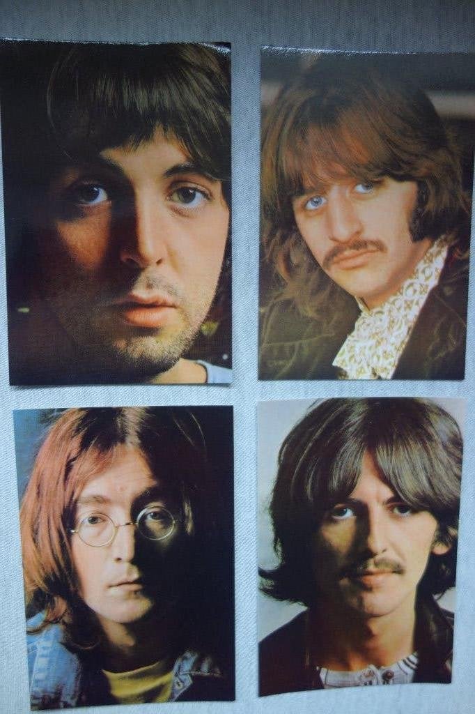 The Beatles 4 briefkaarten, Ophalen of Verzenden, Nieuw, Foto of Kaart