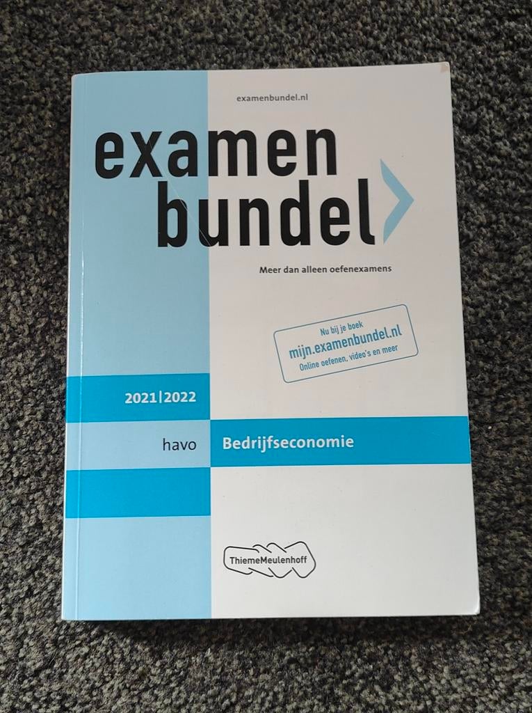 Examenbundel havo Bedrijfseconomie 2021/2022 - Nieuwstaat, Boeken, Ophalen of Verzenden, Nieuw, HAVO, Bedrijfseconomie of M&O