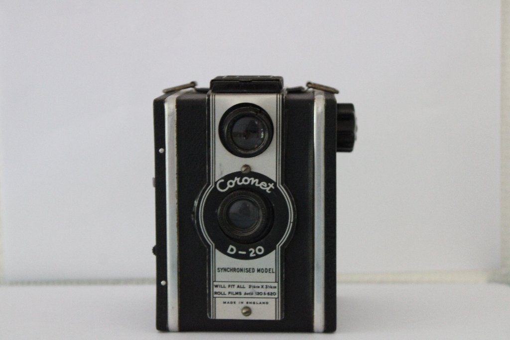 Coronet D-20 - klassieke boxcamera uit de jaren 50, Verzenden, Compact, Overige Merken
