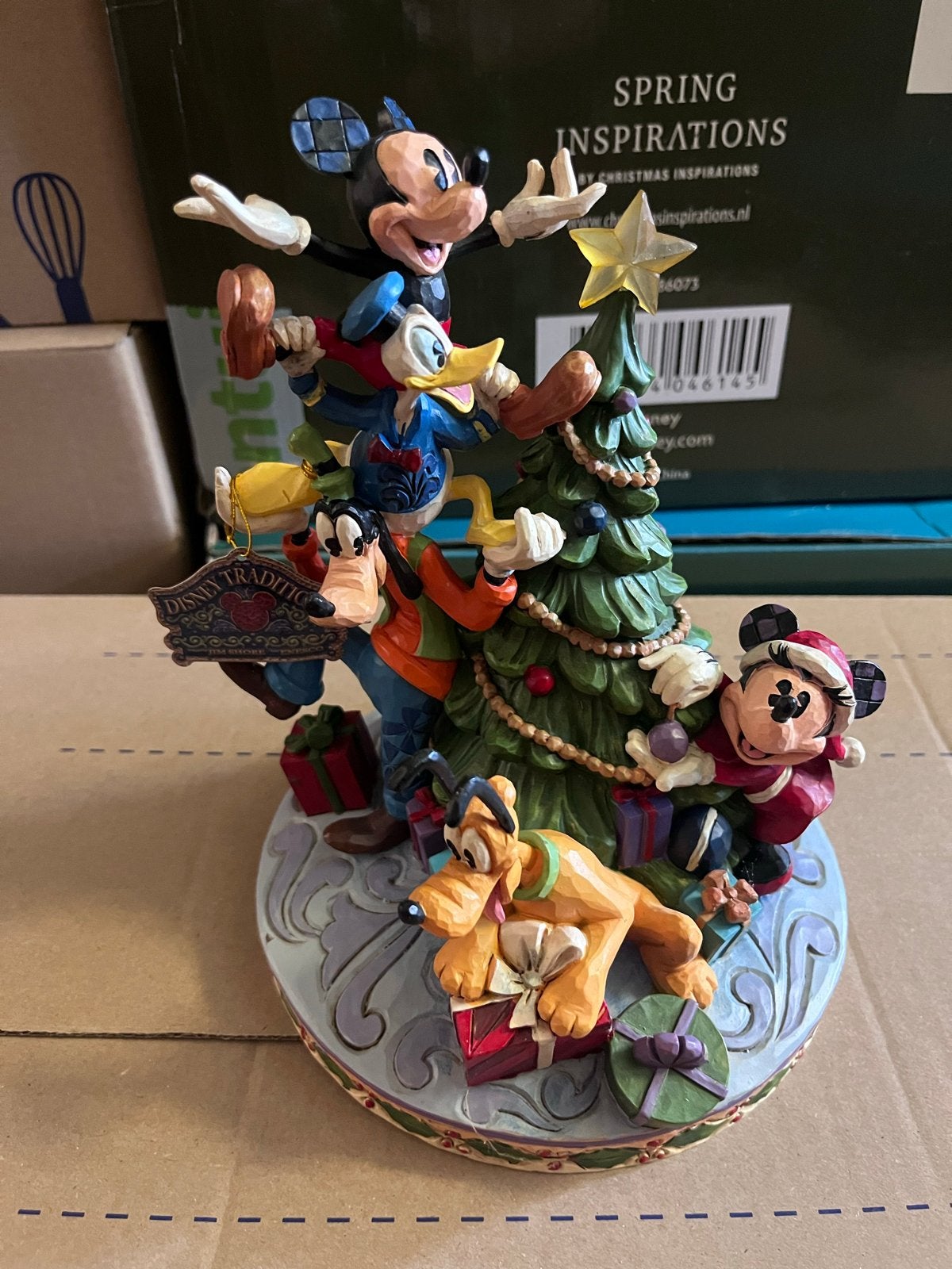 Disney Traditions Kerstbeeld Mickey & Vrienden, Ophalen, Mickey Mouse, Zo goed als nieuw, Beeldje of Figuurtje