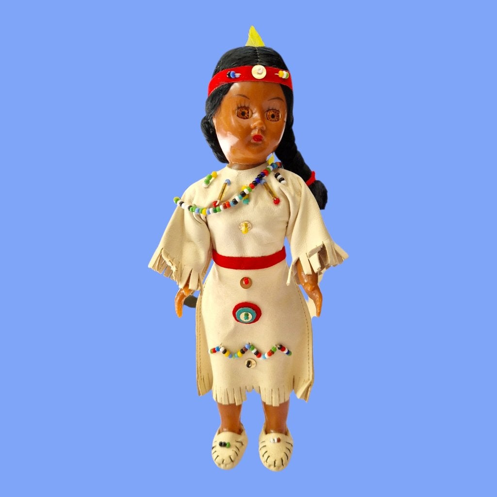 Slaappoppetje Indiaans vrouw originele bewoner Amerika, Verzamelen, Gebruikt, C, Ophalen of Verzenden, X
