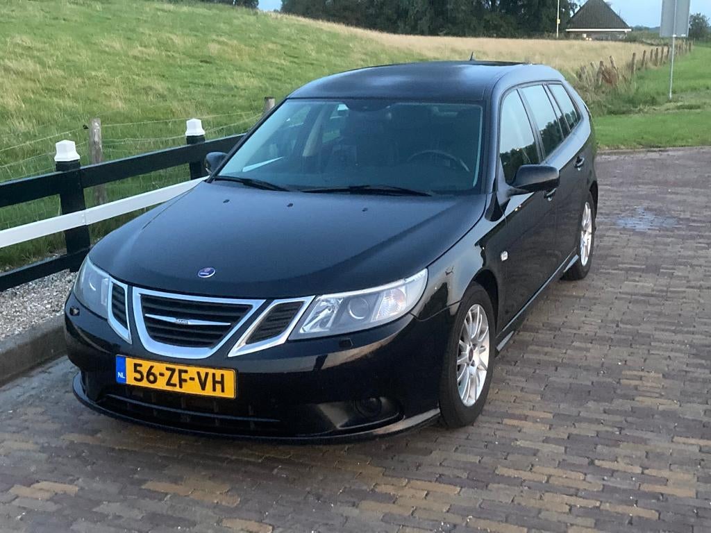 Saab 9-3 1.8 T Sport Estate 2008 Zwart LPG-G3, 1998 cc, 1487 kg, Zwart, 4 cilinders