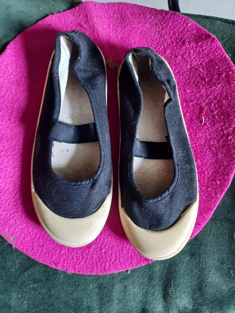Gympen/ballerina schoenen maat 37, Ophalen, Zwart, Sneakers of Gympen, Gedragen