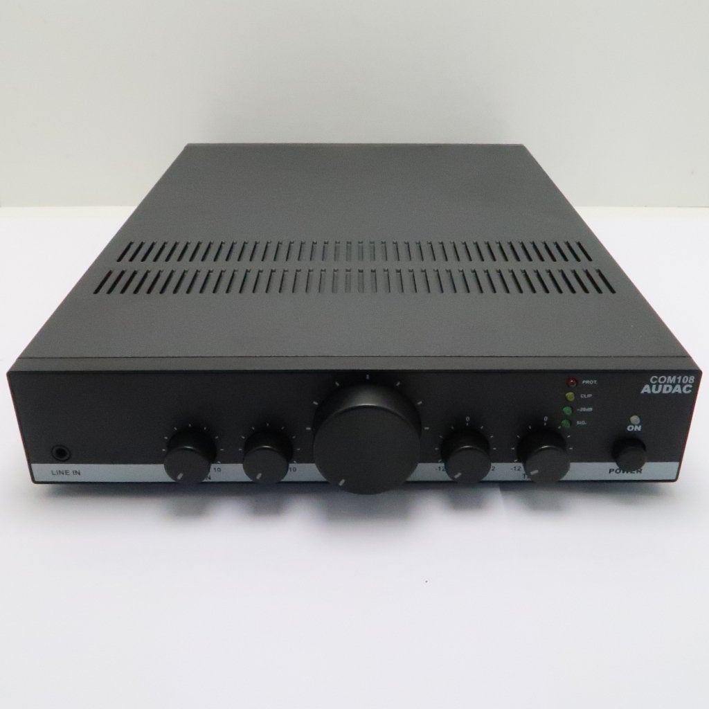 Audac COM108 100V-versterker 80W | in Nieuwstaat, Flex Ltd., Zo goed als nieuw, https://flex.com/contact-us, Nobelstraat 10, 5807 GA Oostrum LB, Limburg, Nederland