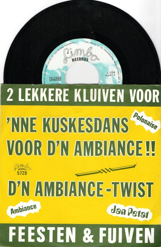 Jan Petat – 'Nne Kuskesdans Voor D'n Ambiance, Ophalen of Verzenden, Zo goed als nieuw, 7 inch, Overige genres