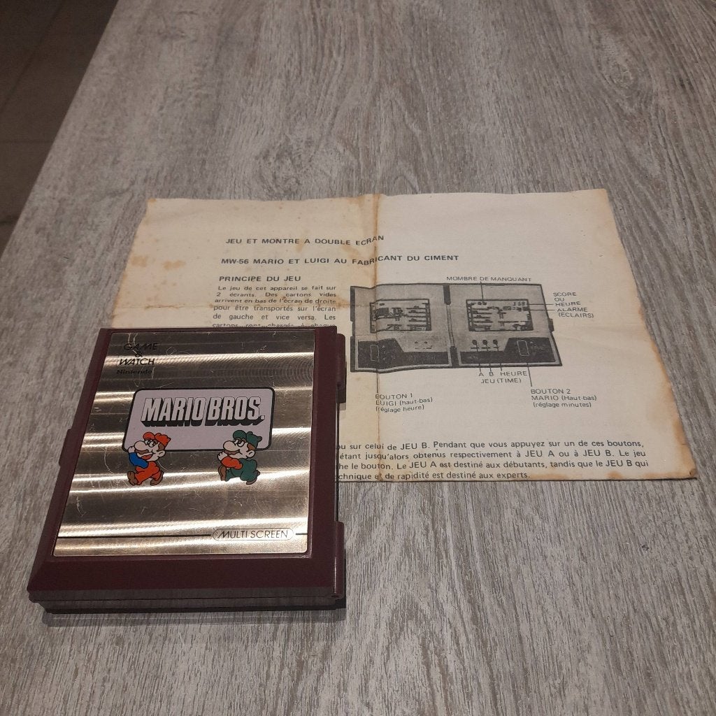 Nintendo Game & Watch: Mario Bros. (model MW-56).1983, Avontuur en Actie, Gebruikt, 1 speler, Ophalen of Verzenden