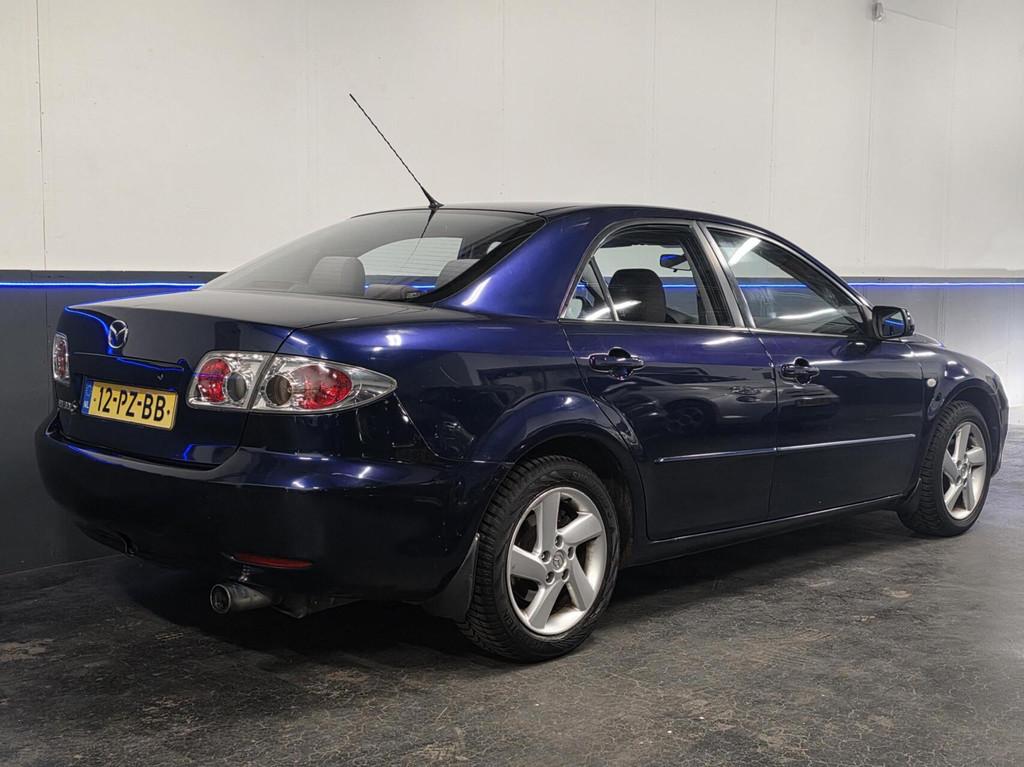 Mazda 6 1.8i Exclusive | Inruilkoopje! | Cruise & Climat Con, Auto's, Mazda, Stof, Gebruikt, 4 cilinders, Blauw