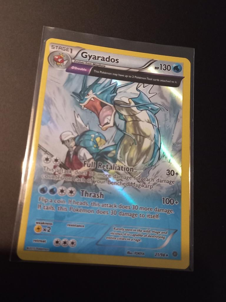 Gyarados 21/98, Ophalen of Verzenden, Zo goed als nieuw, Losse kaart, Foil