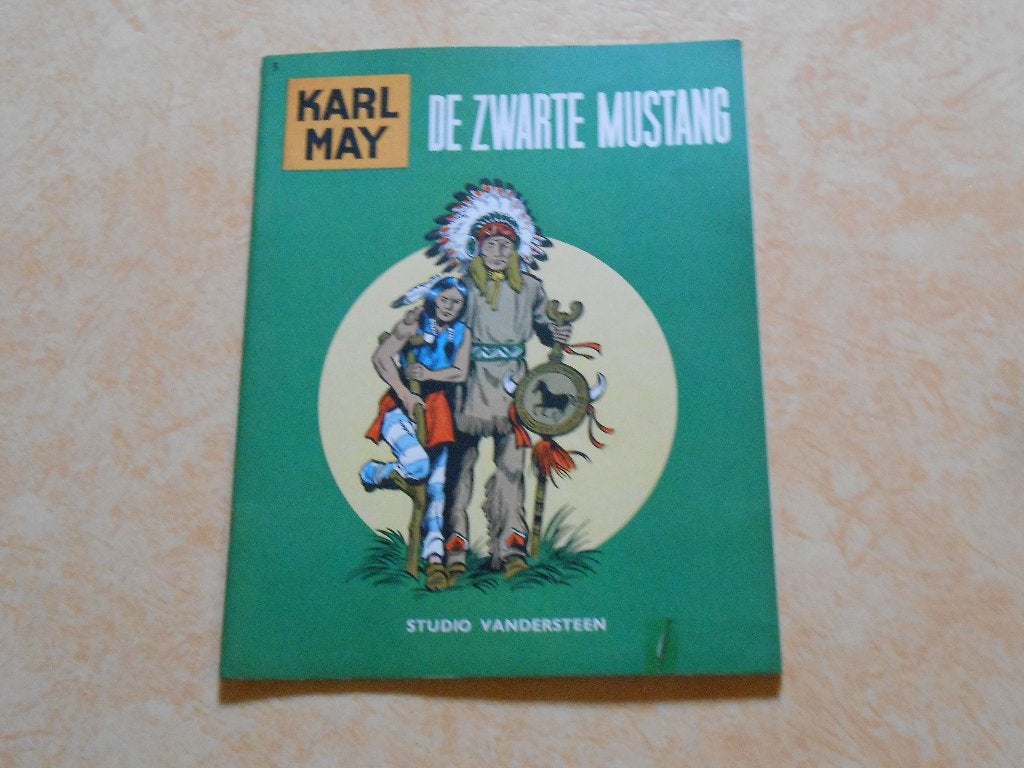 Karl May 5 De zwarte mustang 1963 1 ste druk., Willy Vandersteen, Eén stripboek, Ophalen of Verzenden, Zo goed als nieuw