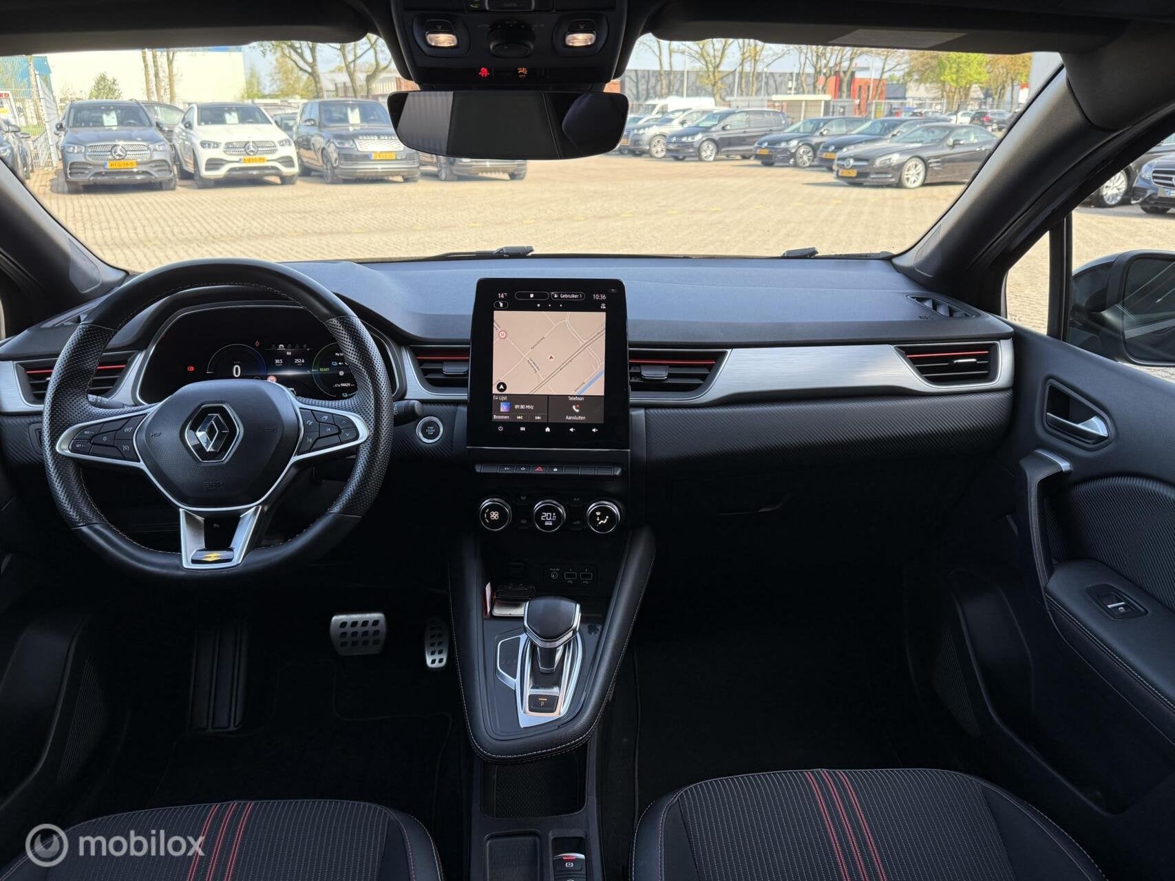 Renault Captur 1.6 E-Tech Hybrid 145 R.S. Line PANORAMADAK, Auto's, Gebruikt, Zwart, Hybride Elektrisch/Benzine, SUV of Terreinwagen