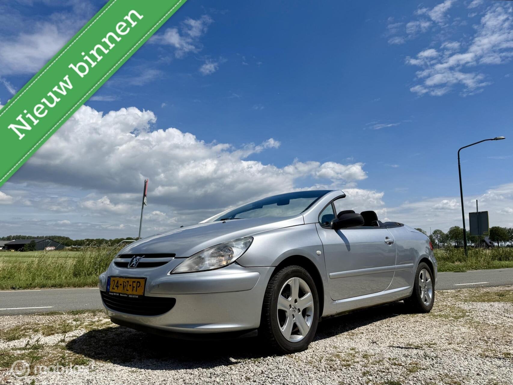 Peugeot 307 CC 2.0-16V, BJ 2005, Lage km, Nwe APK, PDC, Navi, Auto's, Voorwielaandrijving, Gebruikt, 4 cilinders, Cabriolet