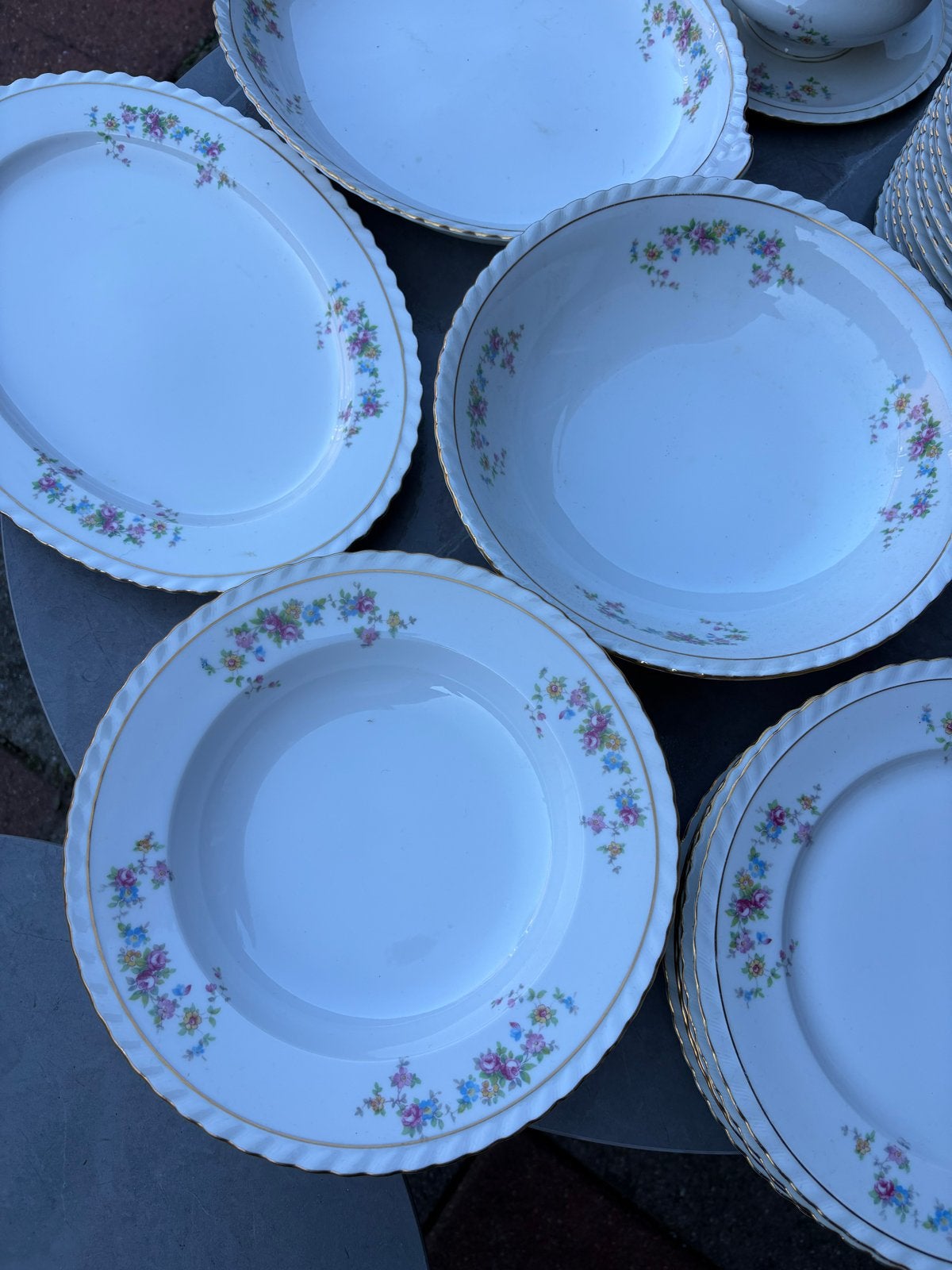 27-delig Vintage Eetservies F.K. Thun Czechoslovakia, Ophalen of Verzenden