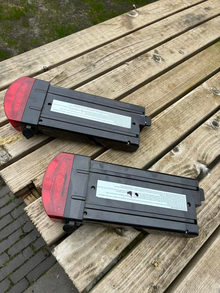 2x cortina fietsaccu’s, Ophalen of Verzenden, Gebruikt