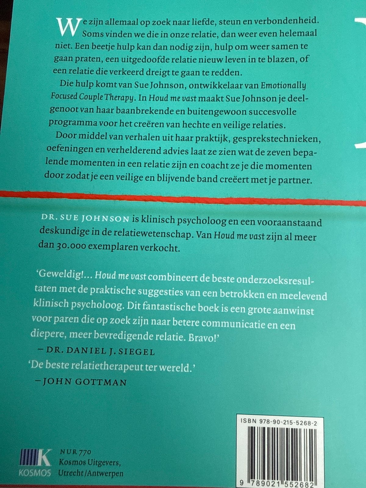 Houd me vast - Dr. Sue Johnson (Relatieboek), Boeken, Verzenden, Zo goed als nieuw