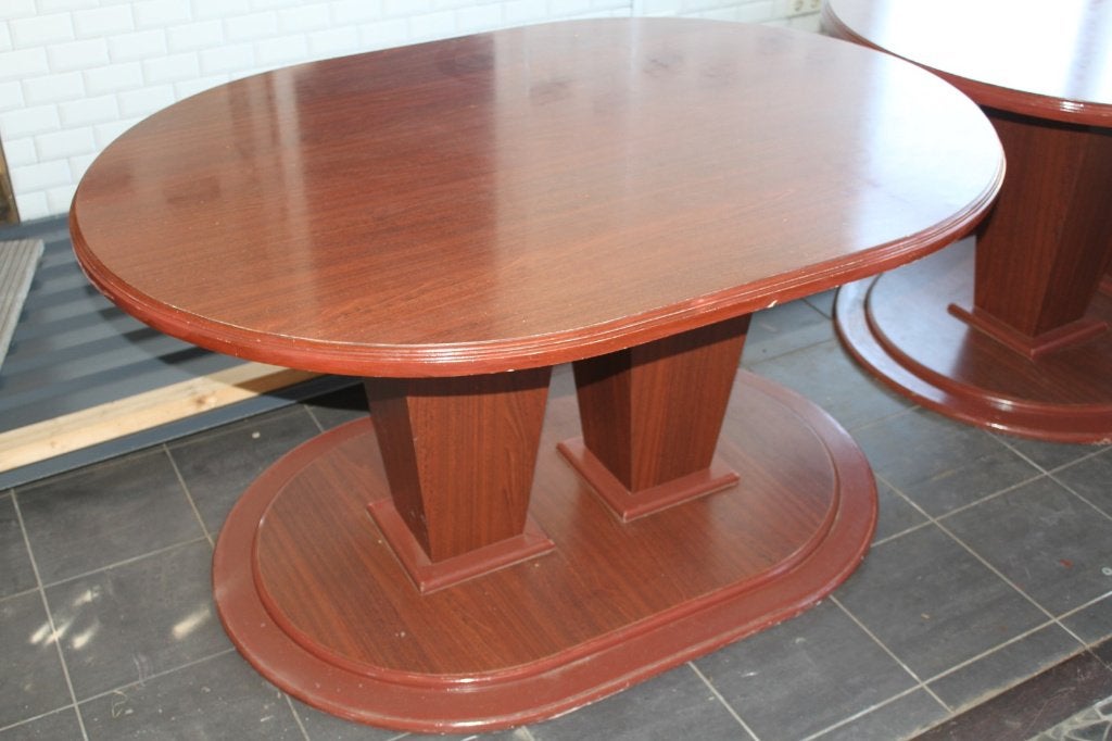 Bartafel ovaal ca 148x108cm, Huis en Inrichting, Ophalen, Gebruikt, 100 tot 150 cm, 50 tot 100 cm
