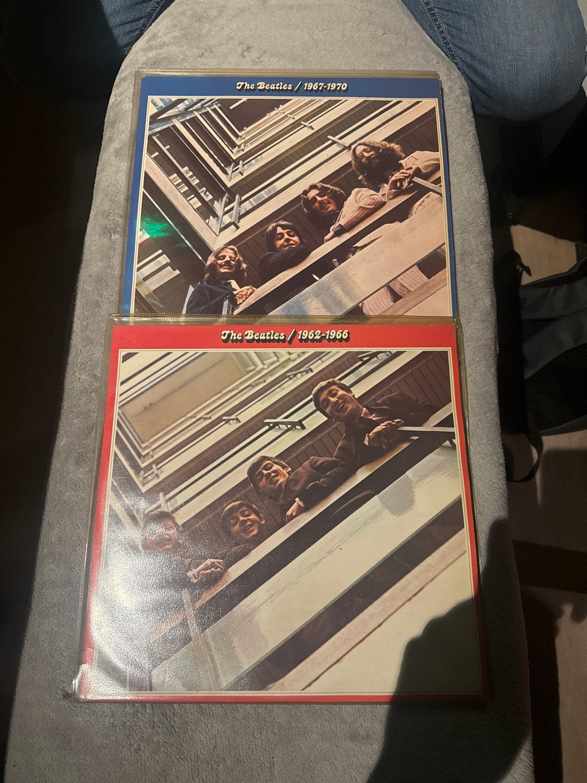 The Beatles Red & Blue Albums uit opa's collectie, Gebruikt, Pop, Ophalen of Verzenden, Complilatie