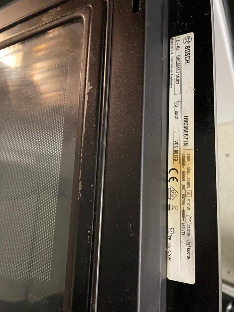 Bosch inbouw combi magnetron 45 cm, Ophalen of Verzenden, Zo goed als nieuw, Hete lucht, Inbouw