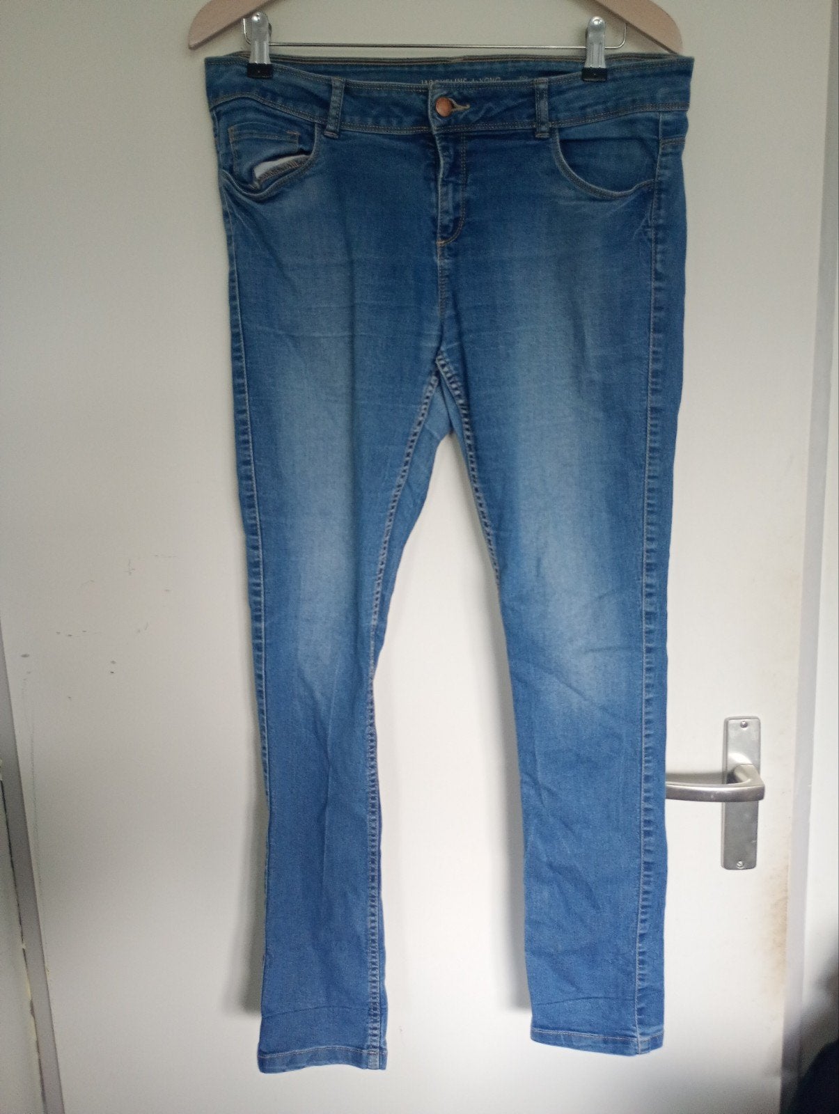 Jacqueline de Yong broek maat L, Blauw, Ophalen of Verzenden, Zo goed als nieuw, W33 - W36 (confectie 42/44)