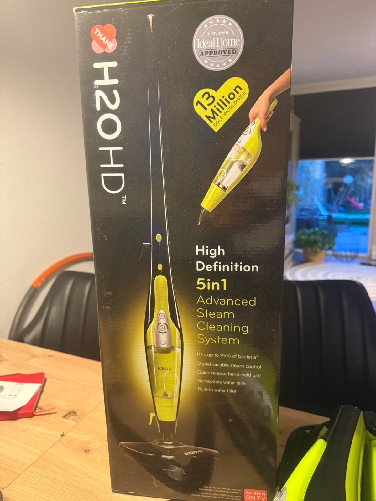 H2O HD Pro 5-in-1 stoomreiniger, 1500W, 450ml waterfilter, Ophalen, Zo goed als nieuw