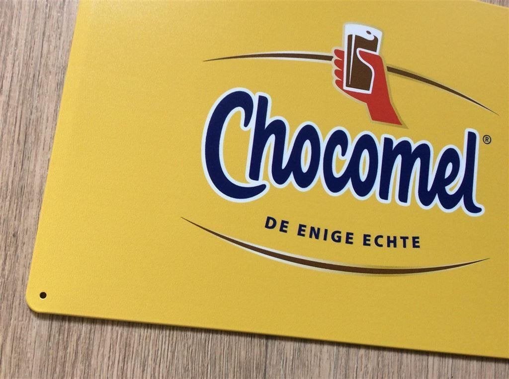 CHOCOMEL Metalen Bord bar pub reclame wandbord, Verzenden, Nieuw, Reclamebord
