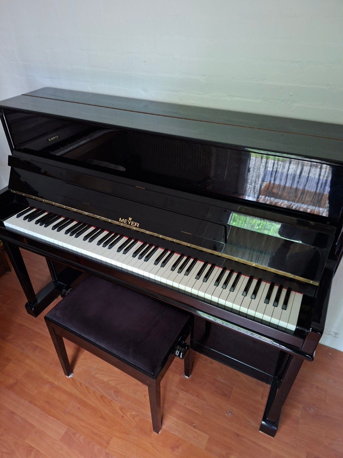 Piano 118 cm. onbeschadigd in perfecte staat. Paar uur gebr., Ophalen, Zo goed als nieuw, Zwart