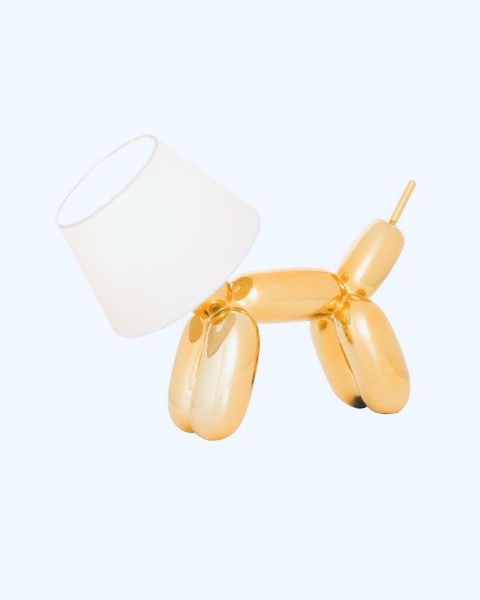 Jeff Koons Tafellamp Goud Ballon Gold Balloon Dog, Overige typen, Overige merken, Goud, 30 cm
