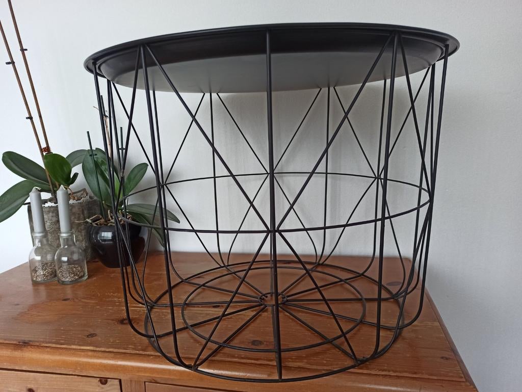 Bijzet tafel, Ophalen, Rond, Overige materialen