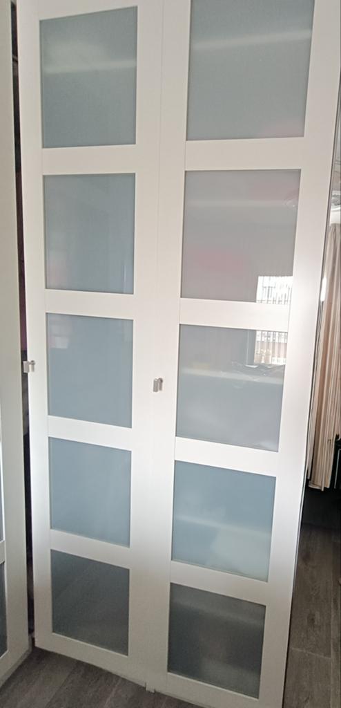 Paxdeuren 3 stuks 50 cm x 229 cm, Ophalen, Gebruikt, 100 tot 150 cm, Modern