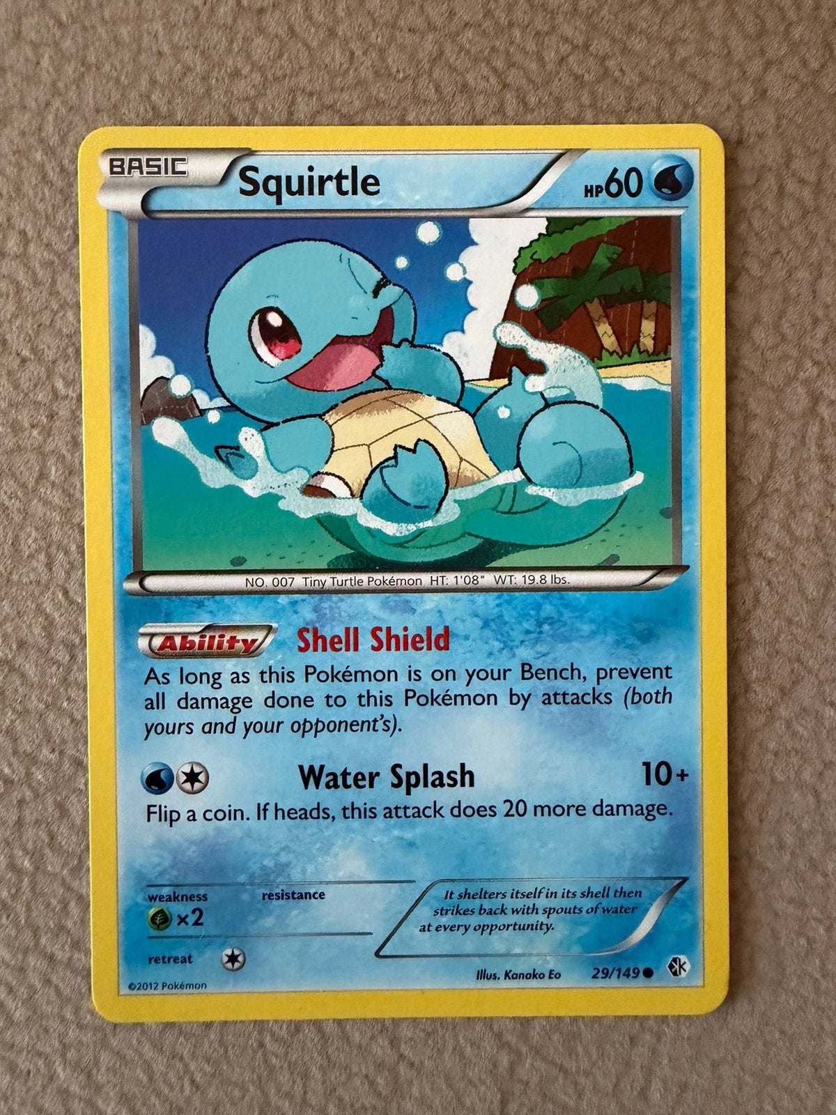 Pokemon Squirtle 29/149 Boundaries Crossed, Ophalen of Verzenden, Zo goed als nieuw, Losse kaart