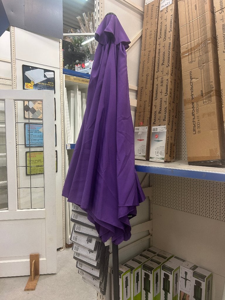 Parasol Paars, Tuin en Terras, Ophalen, Nieuw, 2 tot 3 meter, Overige typen