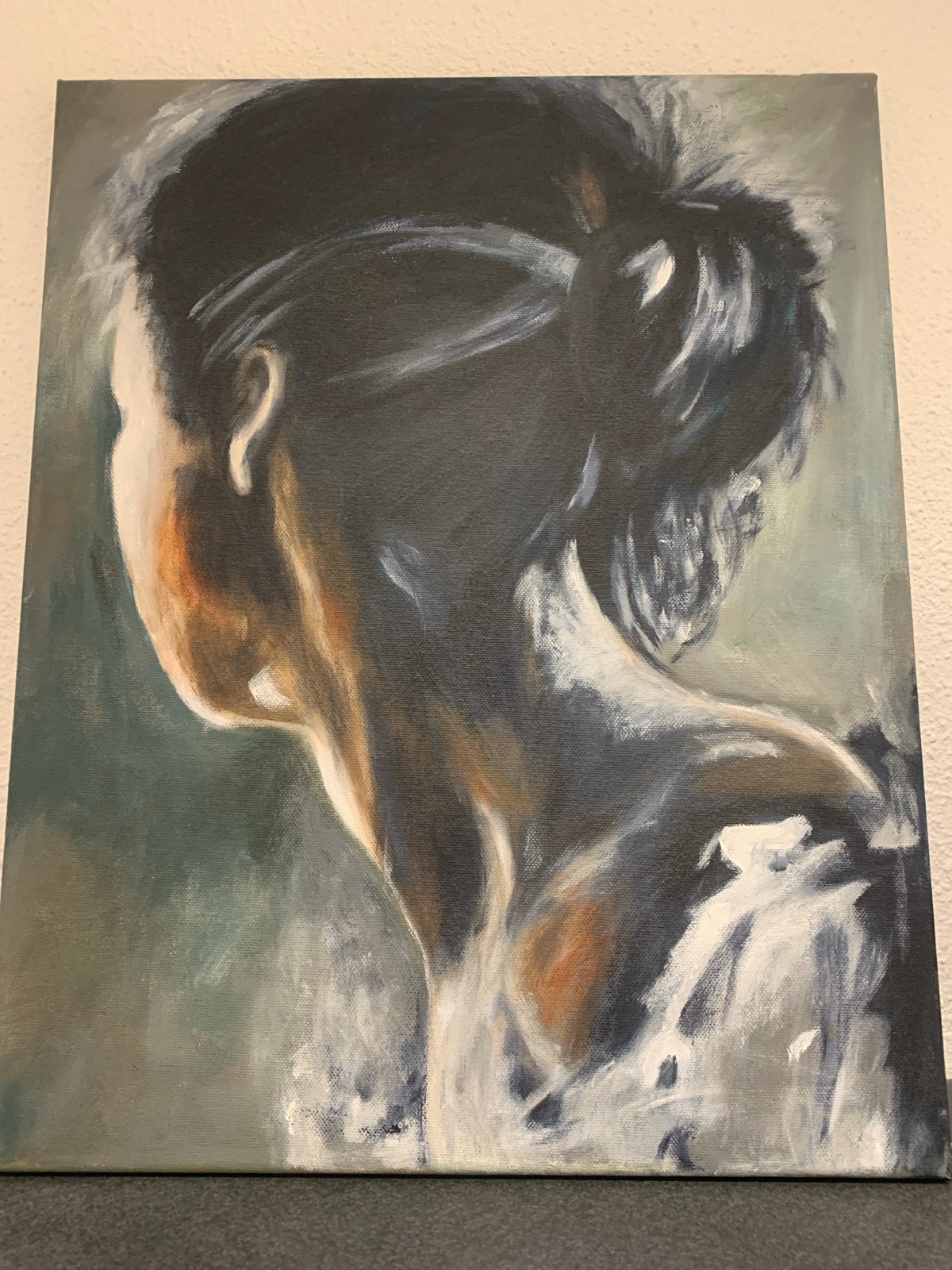 Uniek handgeschilderd portret, 40 x 50 cm, Ophalen of Verzenden