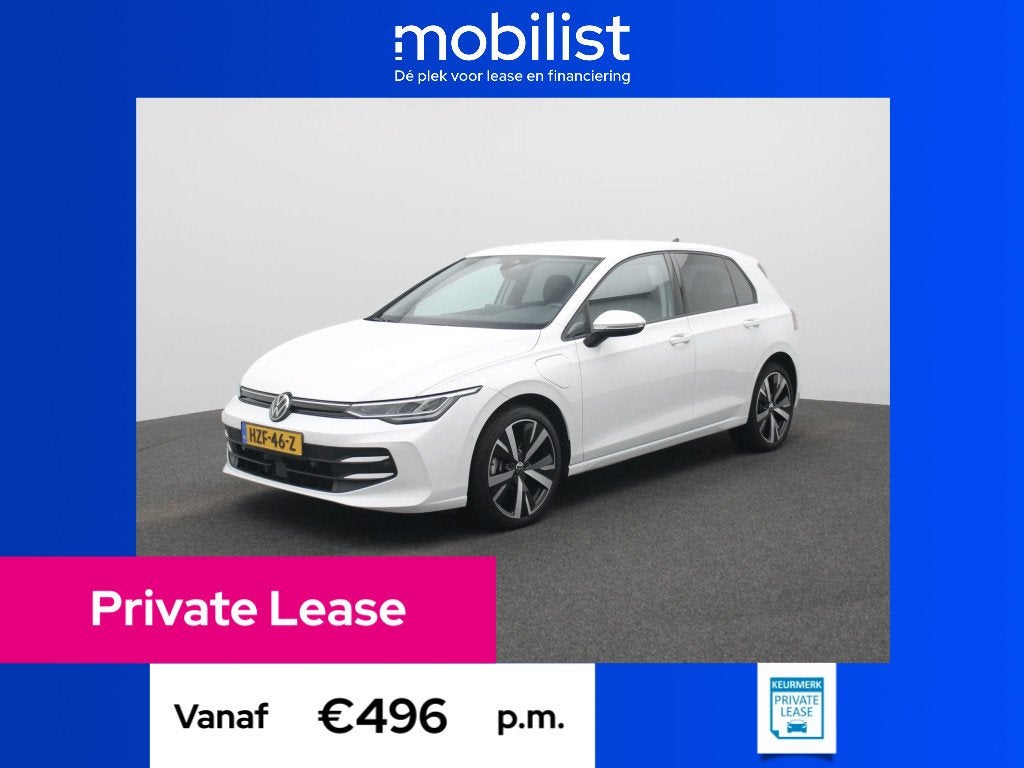 Volkswagen Golf 1.5 eHybrid Life Edition (bj 2025), Wit, Bedrijf, 1700 kg, Hatchback