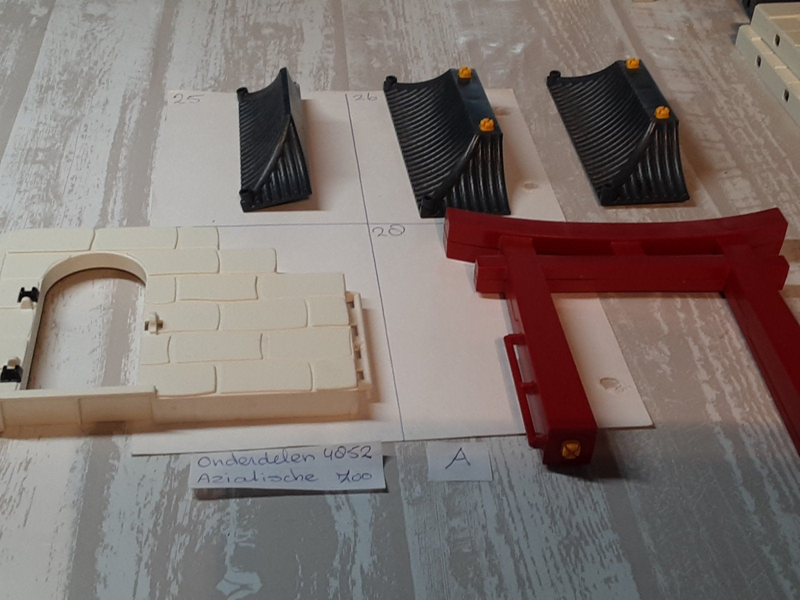 onderdelen 4852 Aziatische ZOO, Kinderen en Baby's, Speelgoed | Playmobil, Gebouw, Losse onderdelen, Zo goed als nieuw, Family fun
