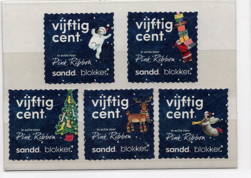 Sandd decemberzegels, Ophalen of Verzenden, Na 1940, Gestempeld