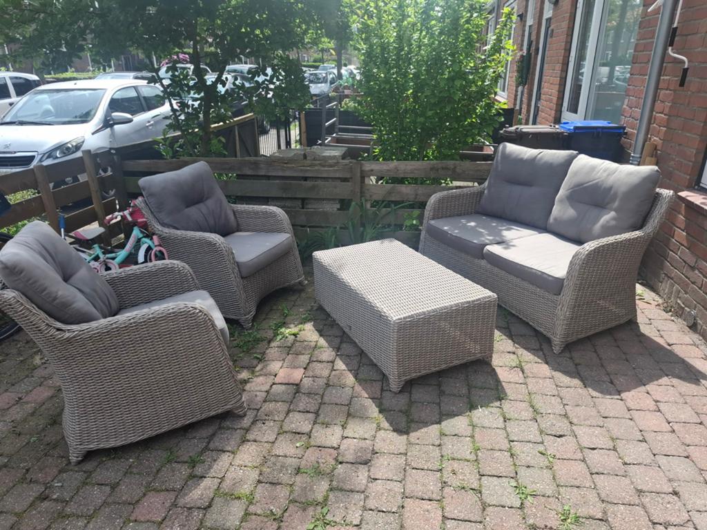 Avanti wicker tuinset loungeset, Tuin en Terras, Ophalen, Gebruikt, Wicker