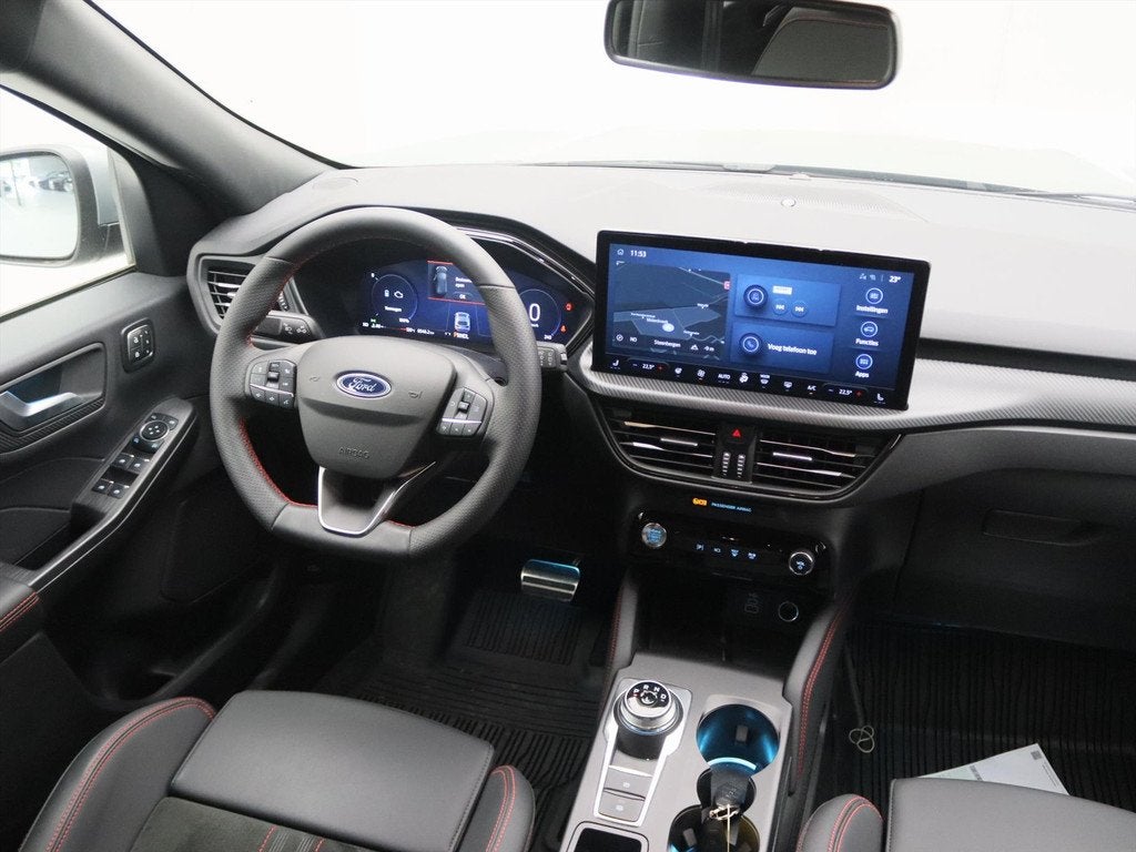 Ford Kuga 2.5 FHEV 180PK Automaat ST-Line X [ TREKHAAK+STOEL, Auto's, Ford, Automaat, Gebruikt, Zwart, Bedrijf