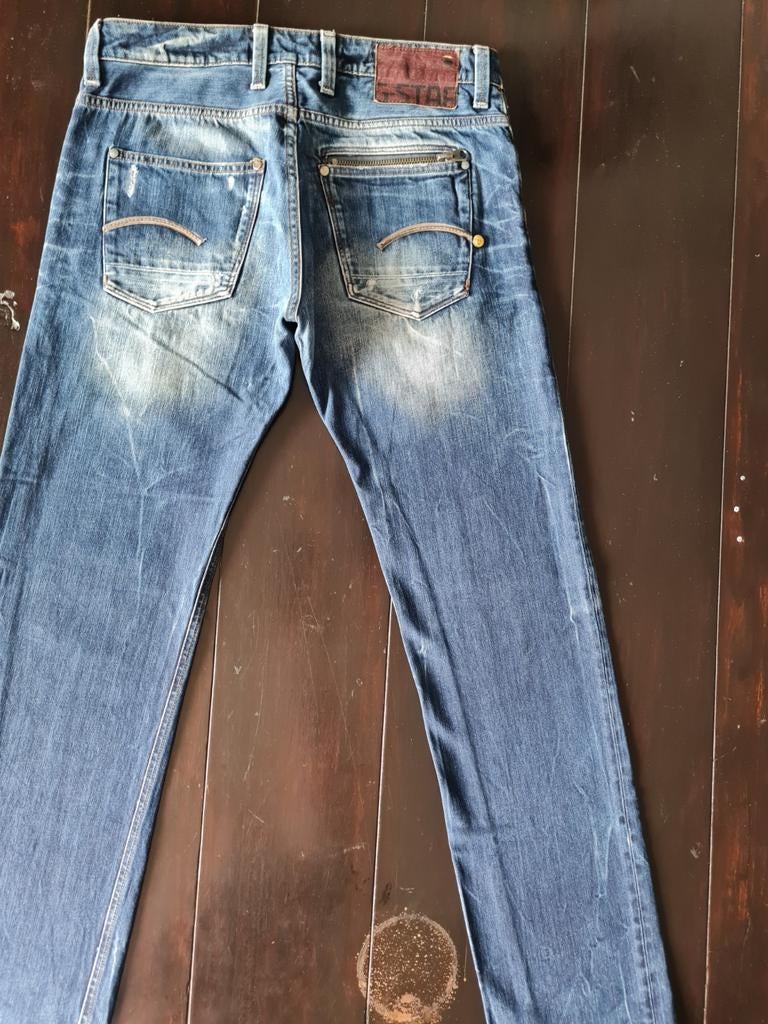 CLASSIC G STAR RAW ATTACC LOW STRAIGHT JEANS SIZE 32/34!!, G-Star Raw, Blauw, W32 (confectie 46) of kleiner, Ophalen of Verzenden
