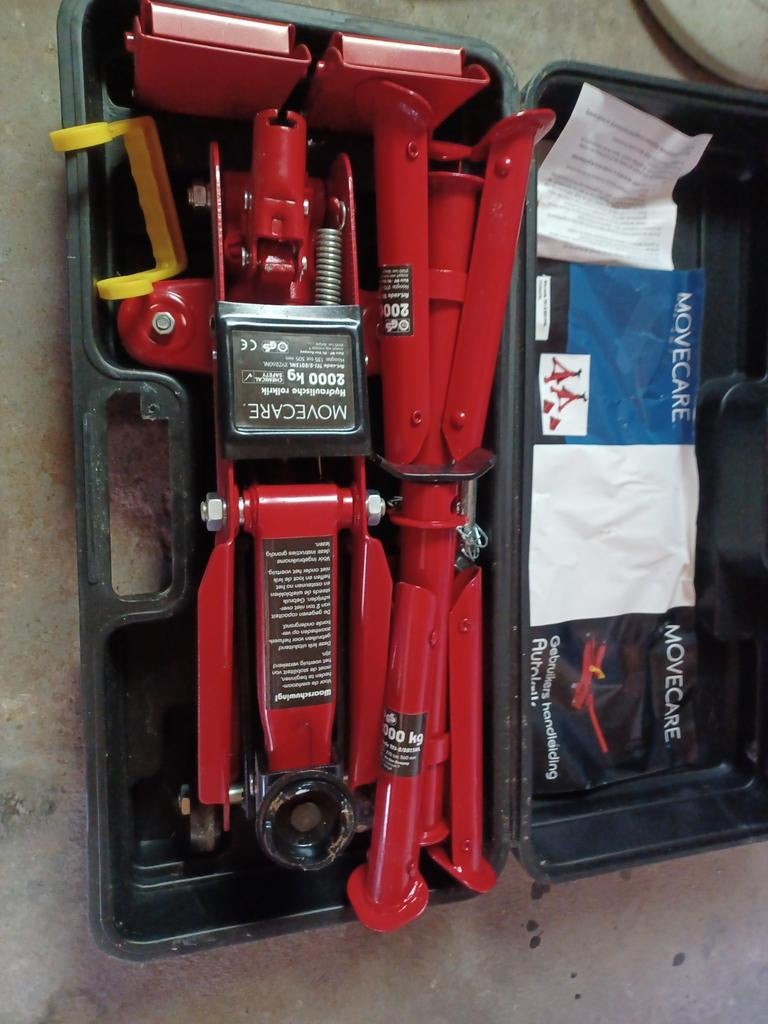 Garagekrik met assteunen - MOVECARE 2000 kg, Auto diversen, Ophalen, Zo goed als nieuw